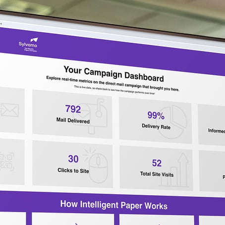 Image of a screen showing an Intelligent Paper campaign dashboard Image of a screen showing an Intelligent Paper campaign dashboard