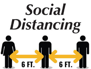 Webster Printing Social Distancing Sign 