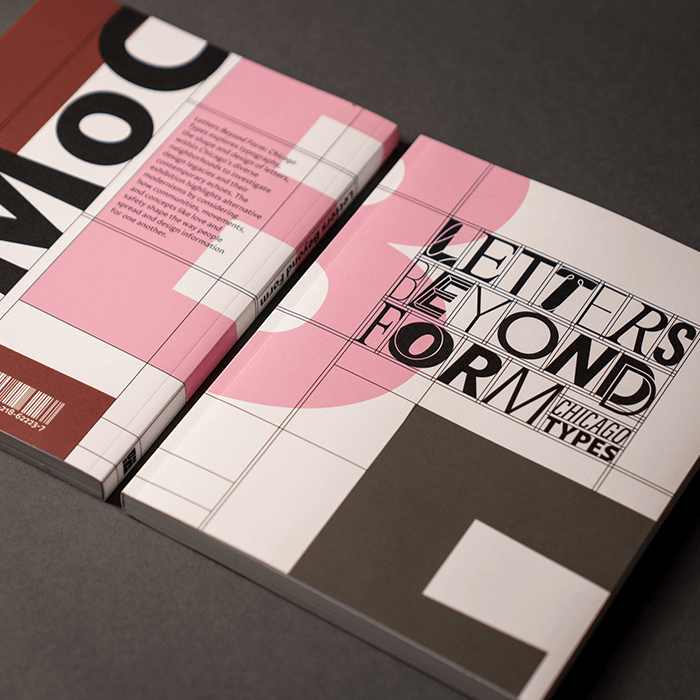 Cover of Letters Beyond Form: Chicago Types, a book of Chicago typography and design. 
